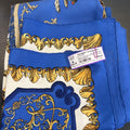 Hermes Silk Fleur De Lees VNTG SCARVES W/ Light Mark