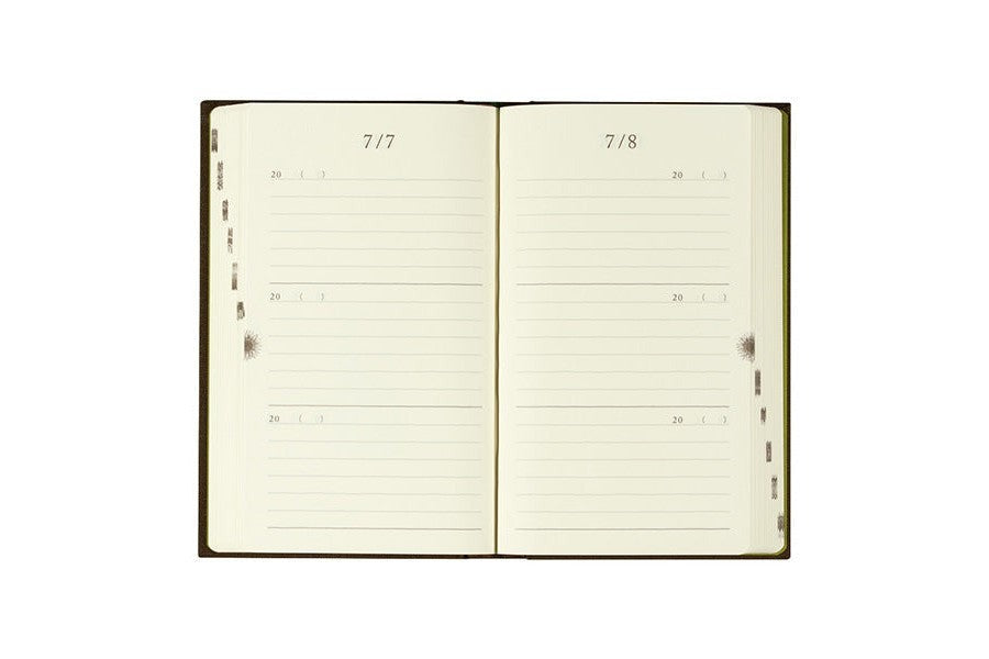 Midori 3 Years Diary - Door Design - Brown