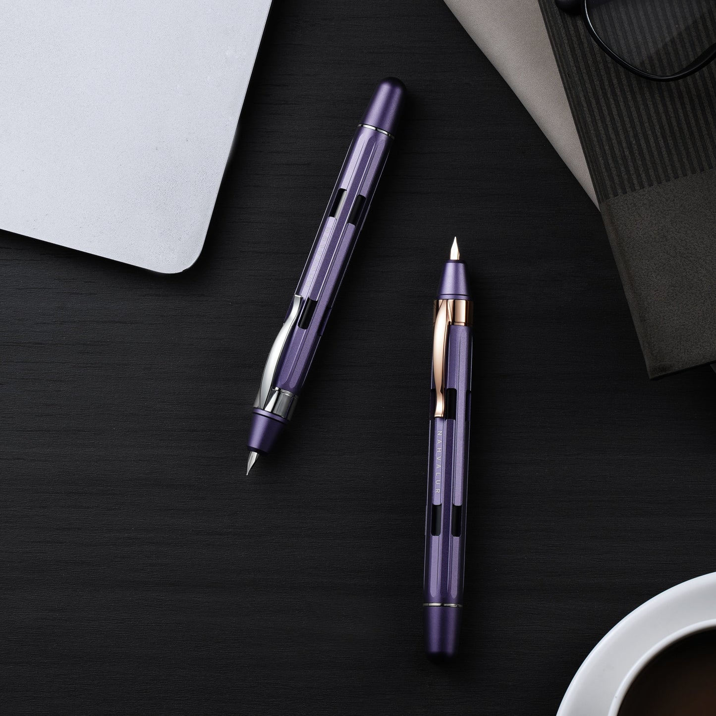 Nahvalur Eclipse Hepatizon Rose Gold Fountain Pen