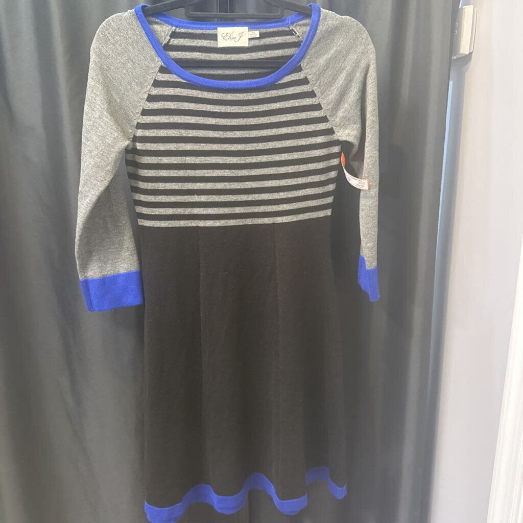 Eliza J 3/4 Slv Stripes Colorblock DRESSES XS
