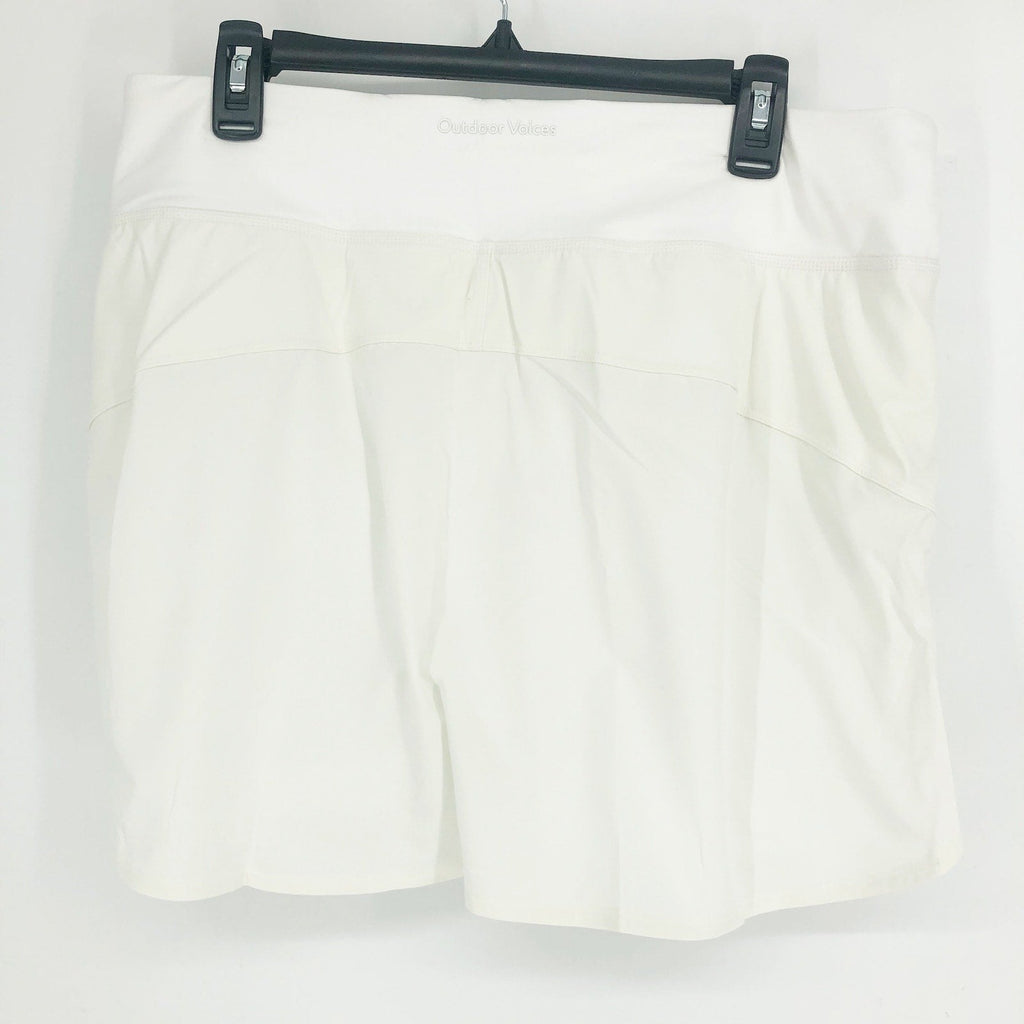 OUTDOOR VOICES Women's Hudson 4" Skort Size XXL White Lightweight NWT