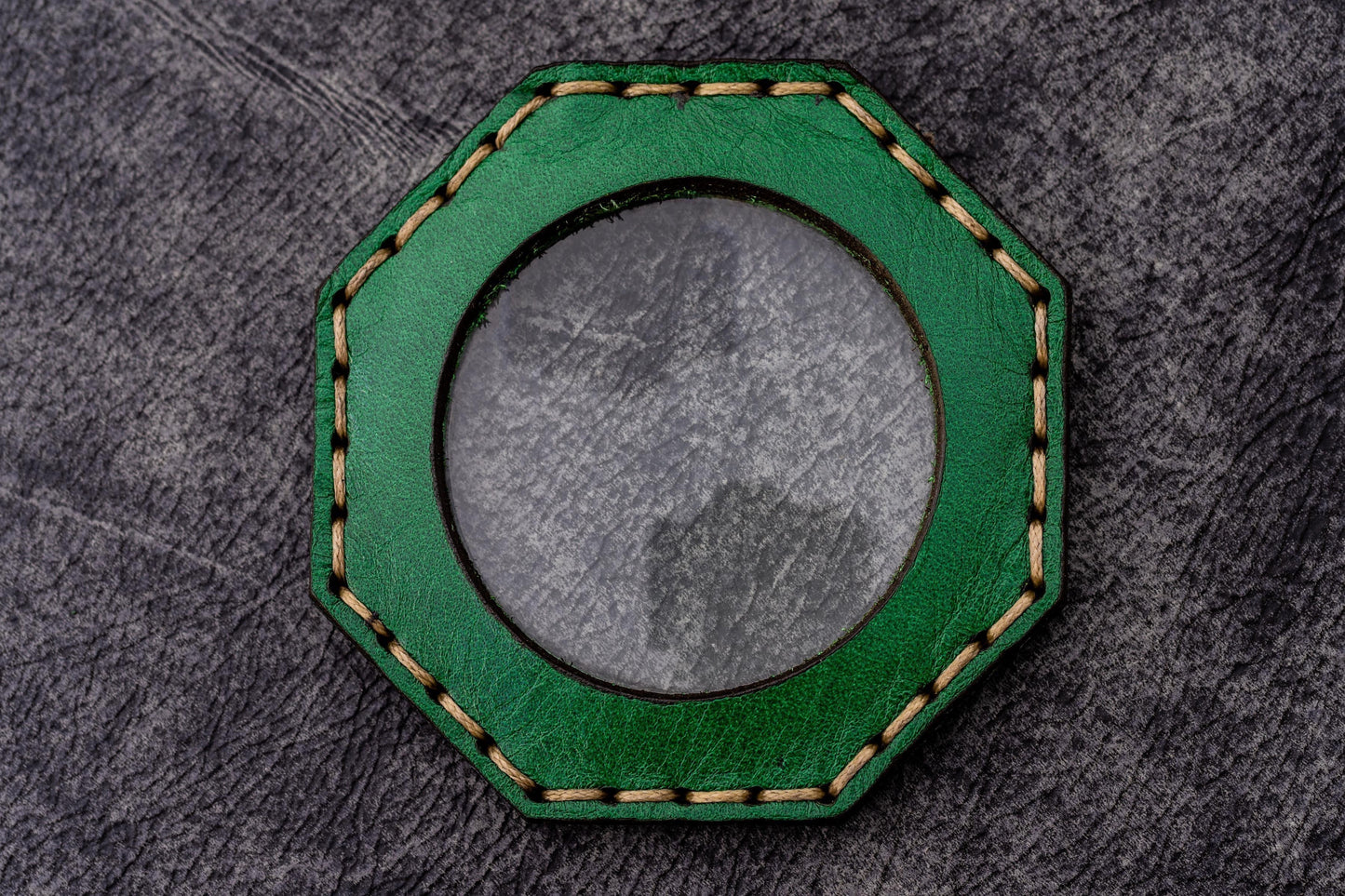 Leather Magnifying Glass Octagon