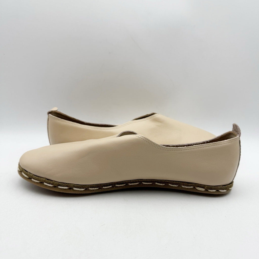 NIDA LU Womens LU Loafers EU 40 US Size 9 Bone White Leather NWOB