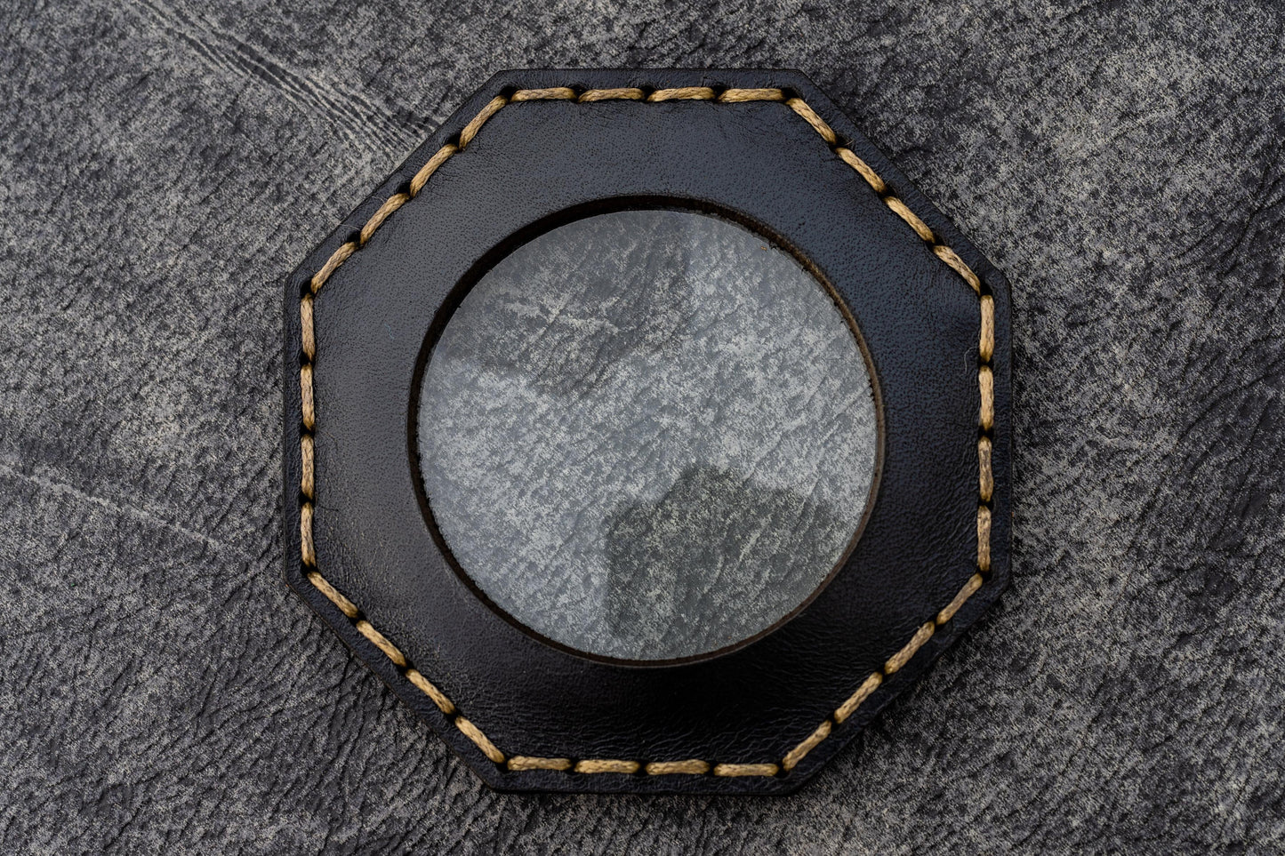 Leather Magnifying Glass Octagon