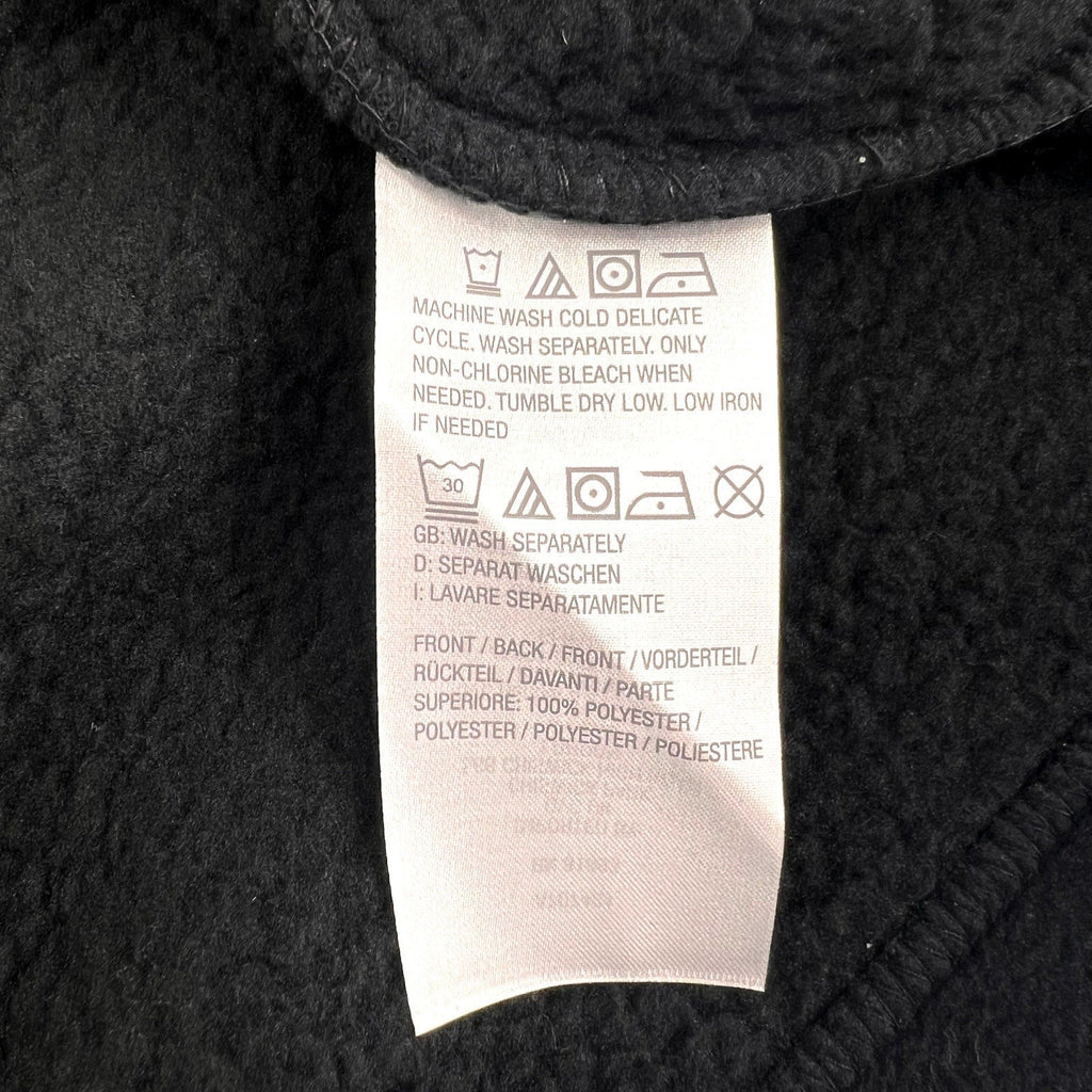 DENIM & CO. Women's Fleece Bonded Sherpa Jacket Small Petite Black NWOT