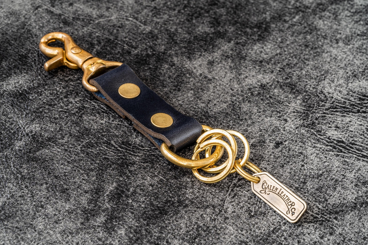 Leather Keychain - Alaska