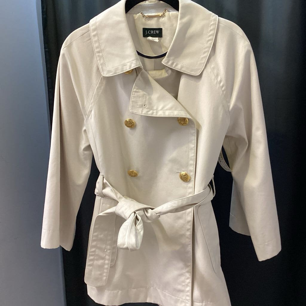 J Crew 3/4 Slv Short Trench JACKETS 8
