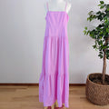 Playa Lucila Cotton Tiered Maxi Dress — L