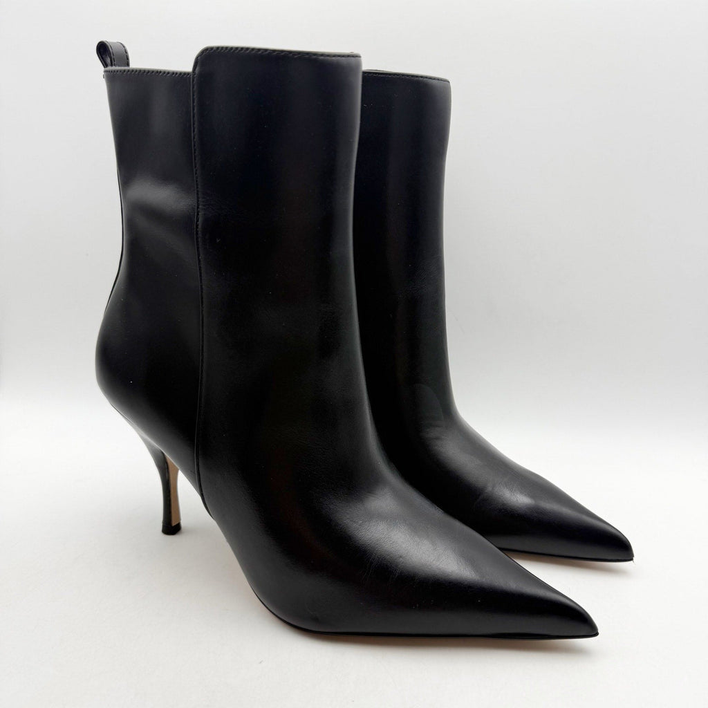 Vince Camuto Womens Poise Ankle Boot Size 9.5 M EU 41 Black Leather Heels NIB