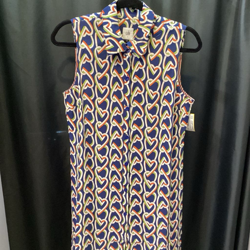 Cabi Heart Link Print DRESSES Small