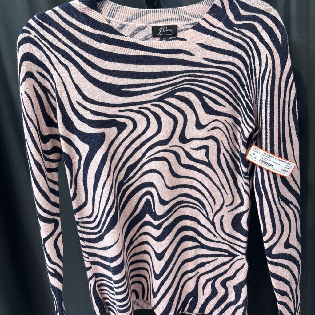 J Crew Zebra Cashmere SWEATERS XS