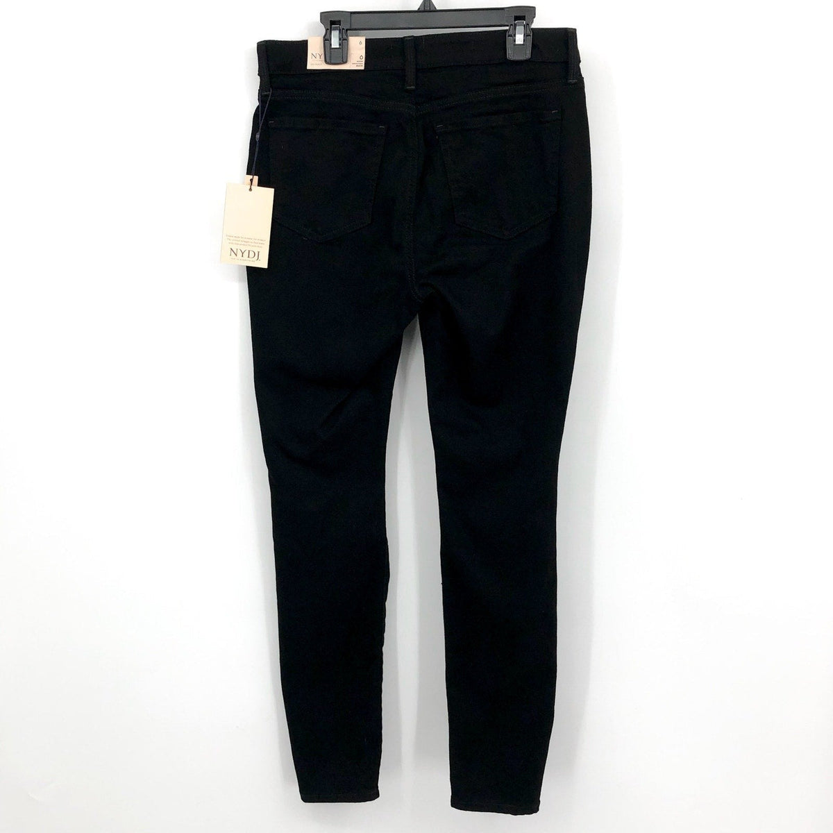 NYDJ Women's Ami Skinny Jeans Size 6 Black High Rise Lift Tuck Technology NWT