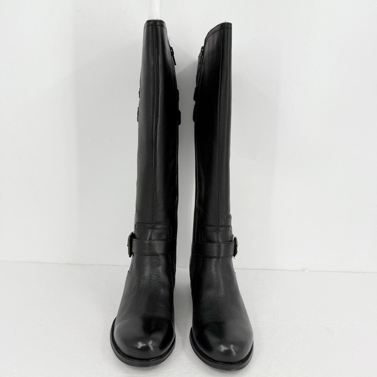 Naturalizer Womens Jessie Knee High Boots Size 8.5 WIDE Black Leather NWOB