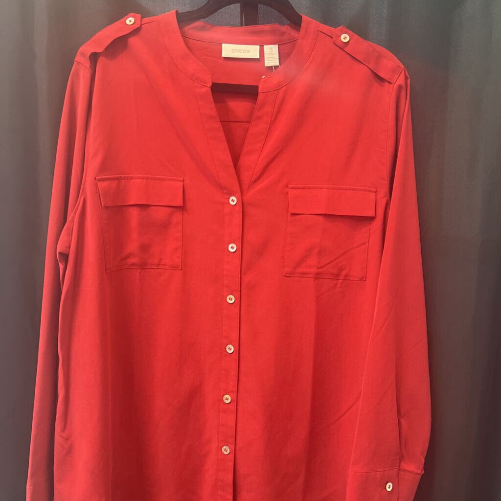 Chicos NWT LS Button Up TOPS 3