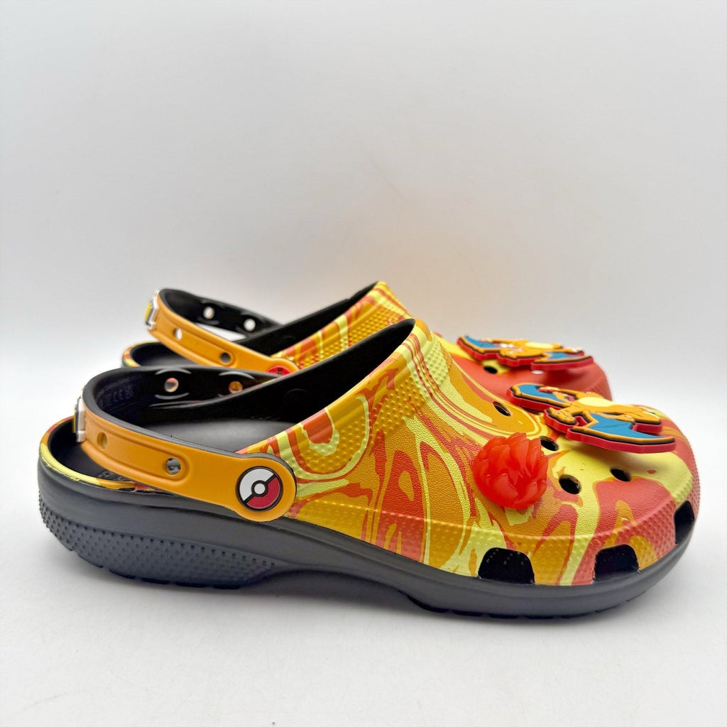 Crocs Classic Pokemon Charizard Clogs Mens 10 Womens 12 Orange Black NIB
