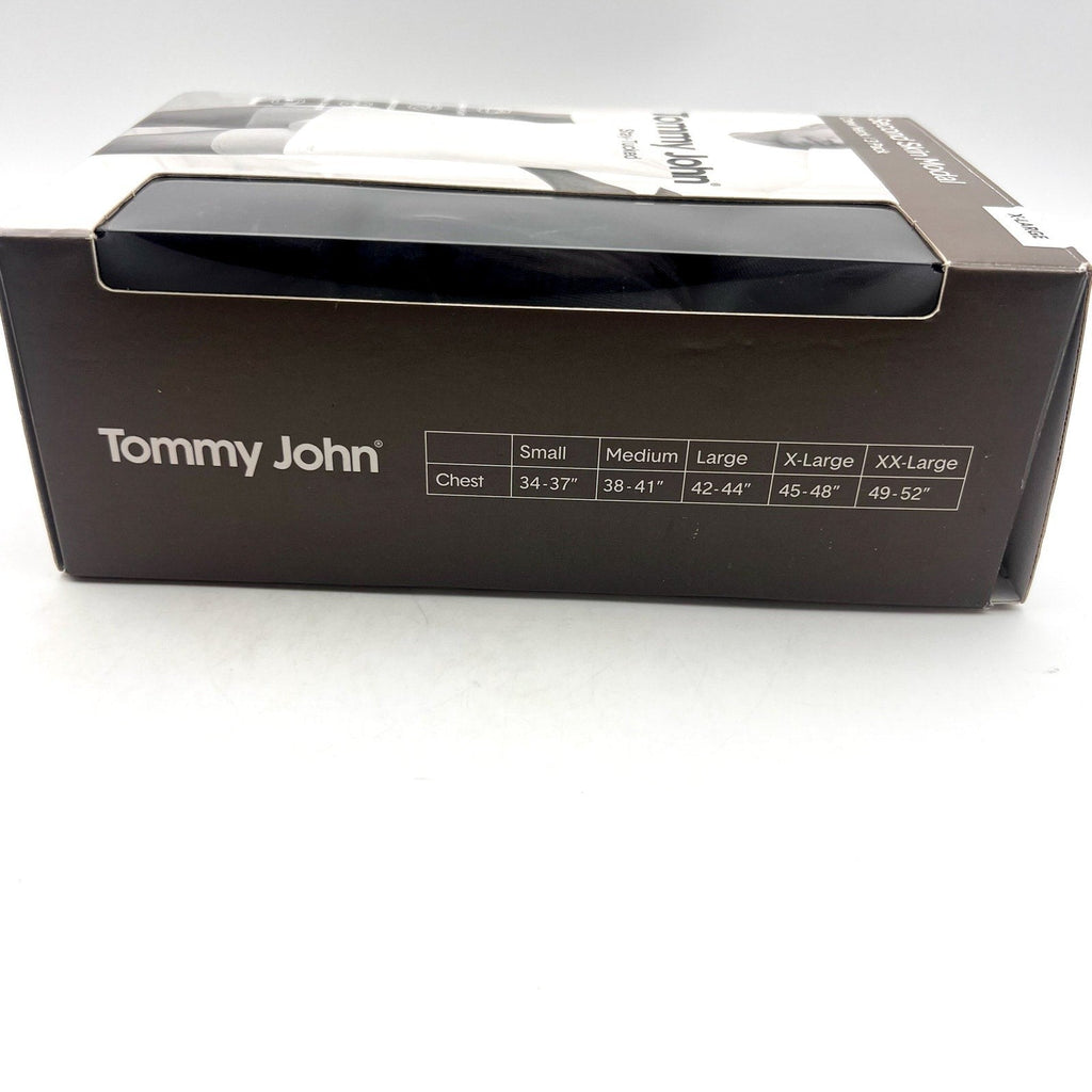 TOMMY JOHN Men's Crew Neck Stay Tucked Undershirt XL Black 3 Pack Modal NWT