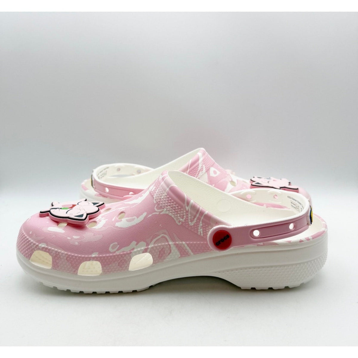Crocs Classic Pokemon Jigglypuff Clogs Mens 11 EU 45-46 Pink White NIB