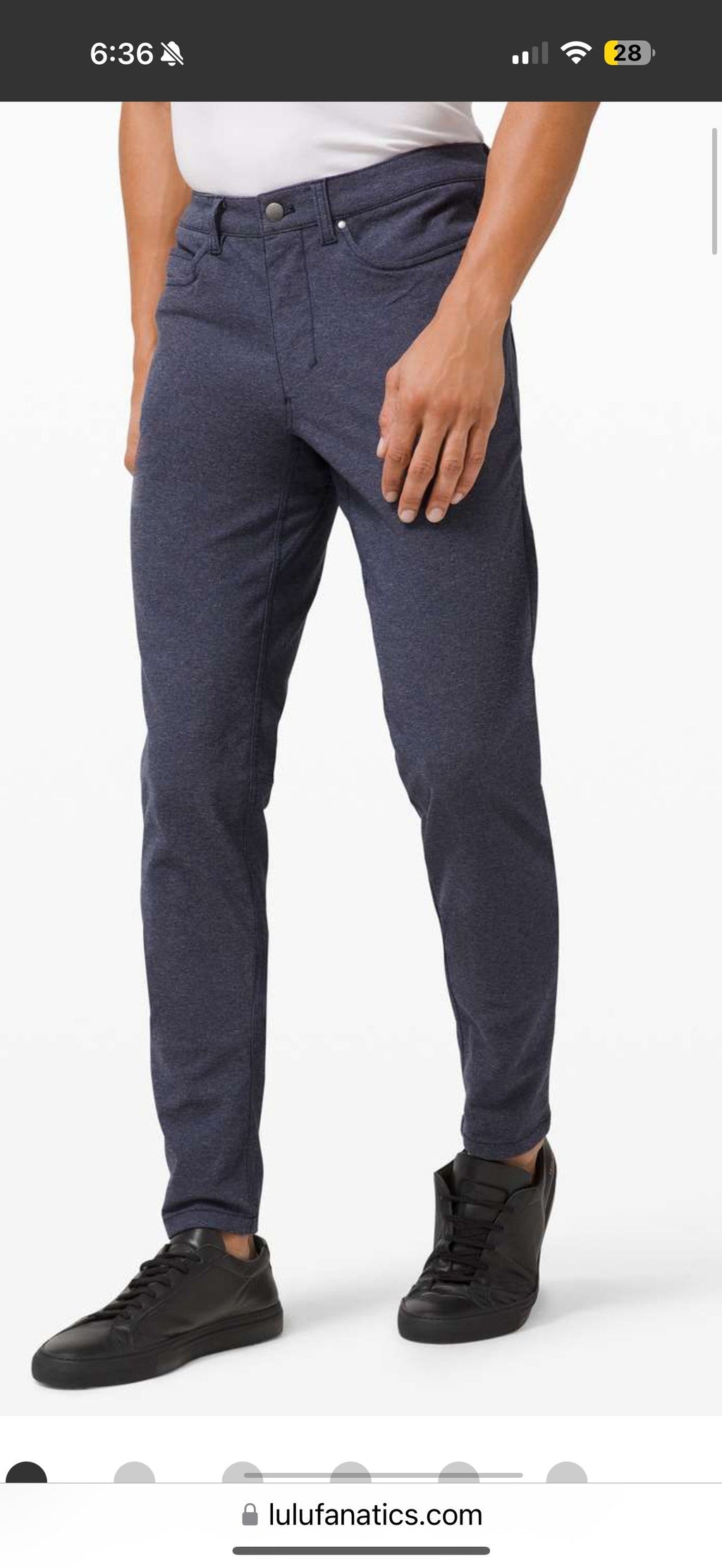 Lululemon ABC Pant Skinny Tech Canvas (32x34)
