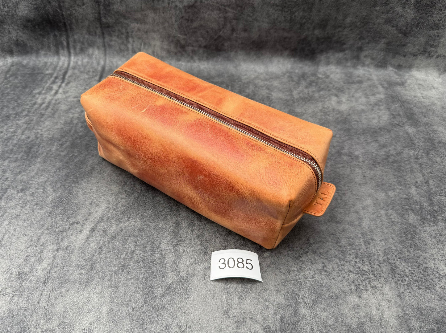 SECONDS Leather Classic Dopp Kit & Travel Toiletry Bag - 3085
