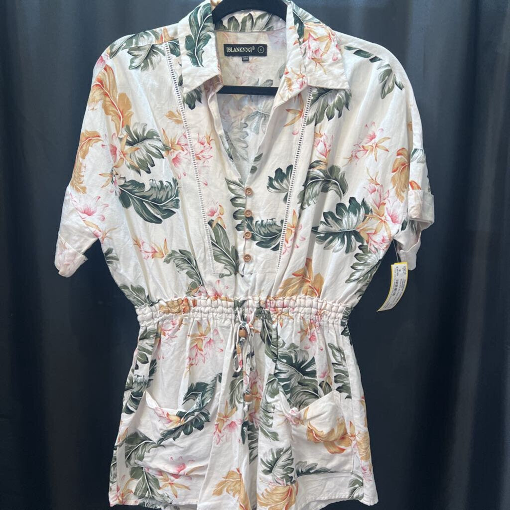 Blank NYC SS Floral ROMPERS S