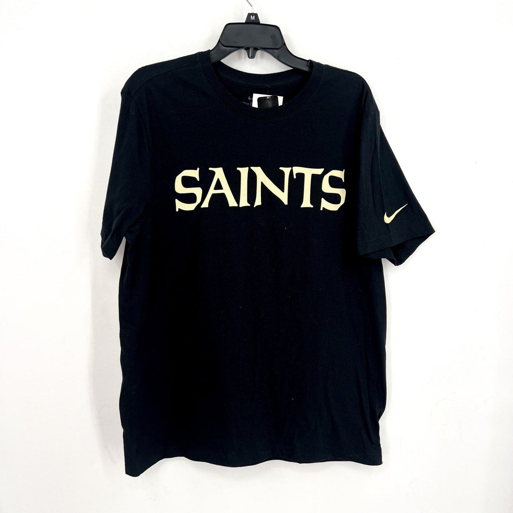 NIKE Mens New Orleans Saints Wordmark Essential Tee Large Black NWT N199-00A