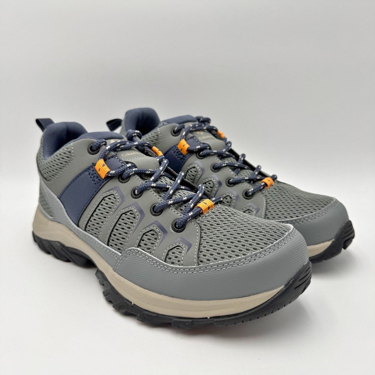 Columbia Womens Granite Trail Hiking Shoes Size 9.5 Blue Grey Waterproof NIB