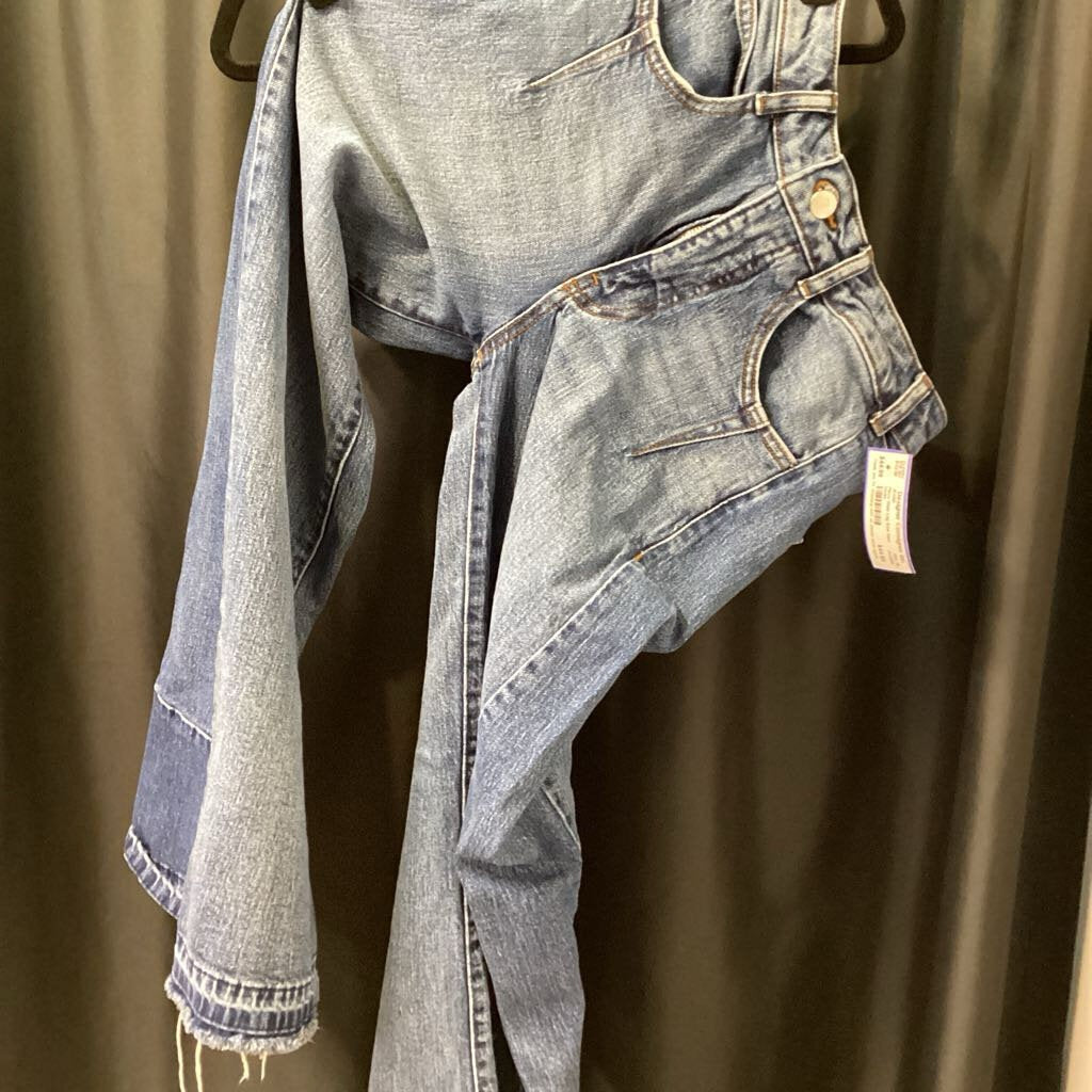 Pilcro Wide Leg Raw Hem JEANS 24