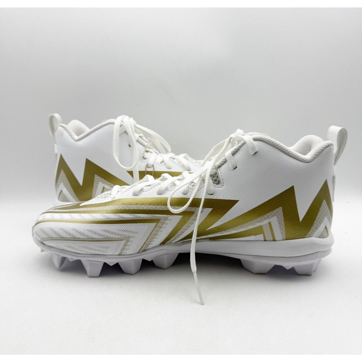 Adidas Mens Freak Spark MD 23 Football Cleats Size 11.5 White Gold Athletic NWOB