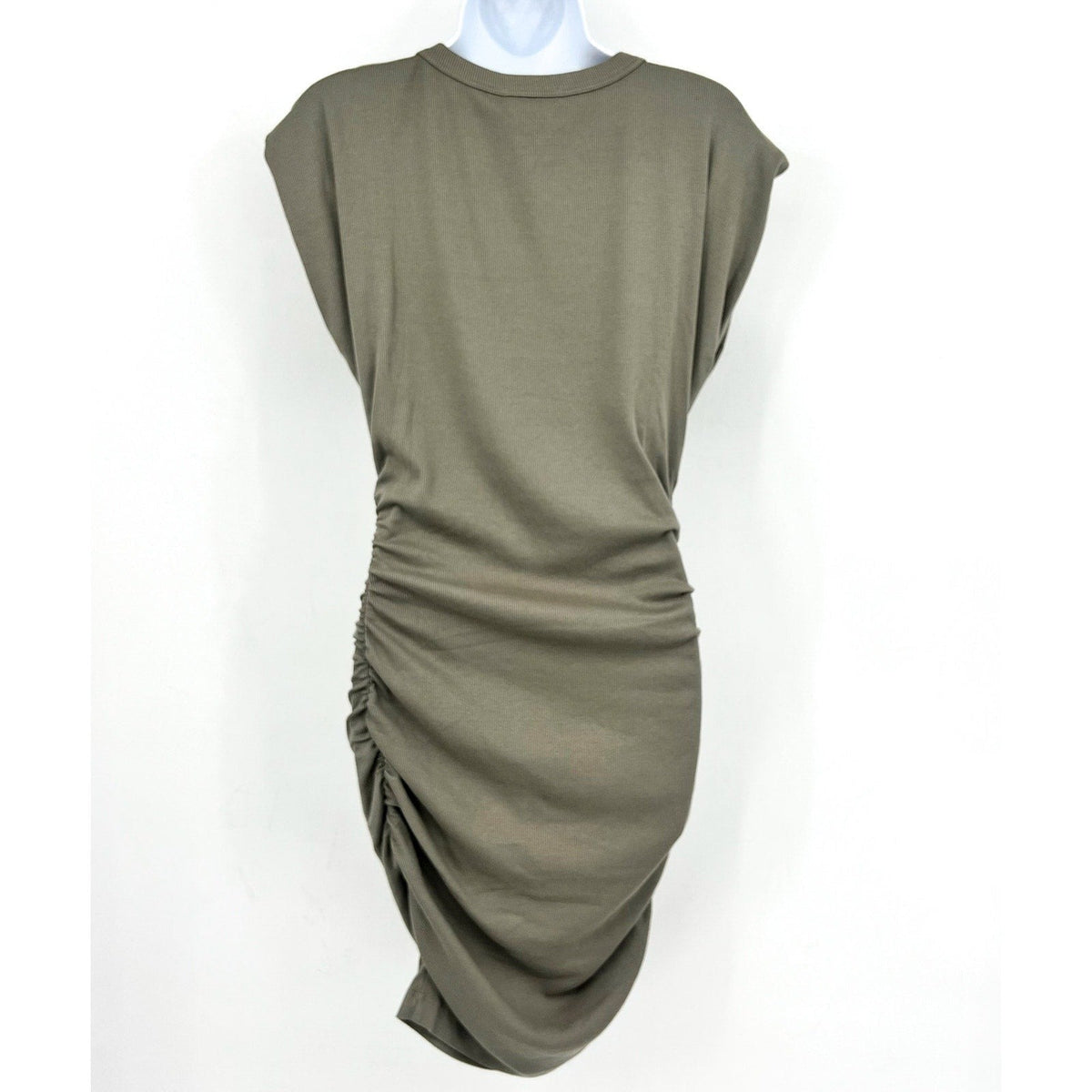 MICHAEL STARS Womens Ricci Tee Dress Small Olive Green Short Sleeve NWT