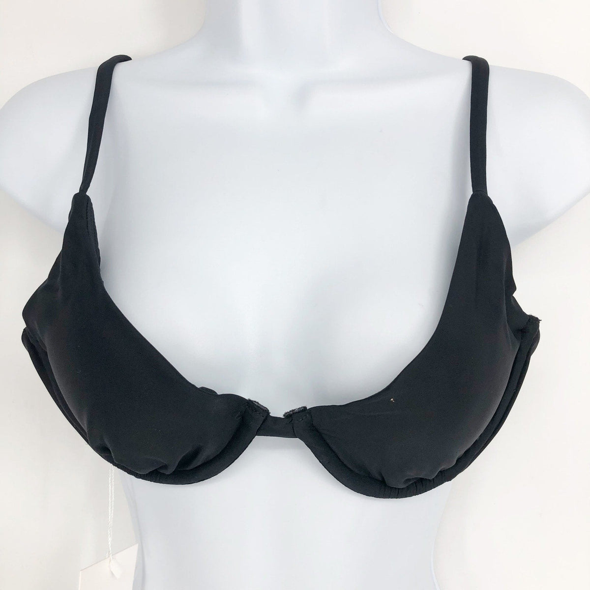 ANDIE SWIM Women's The Sicily Bikini Top Small Black Underwired Swim NWT