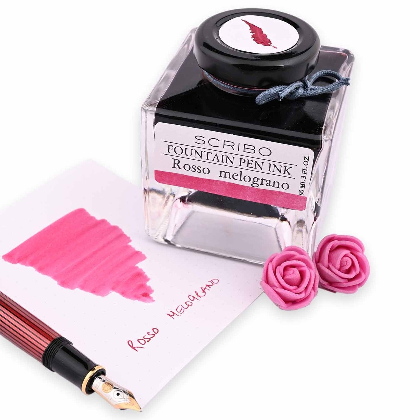 Scribo Rosso Melograno Ink Bottle- Red - 90ml