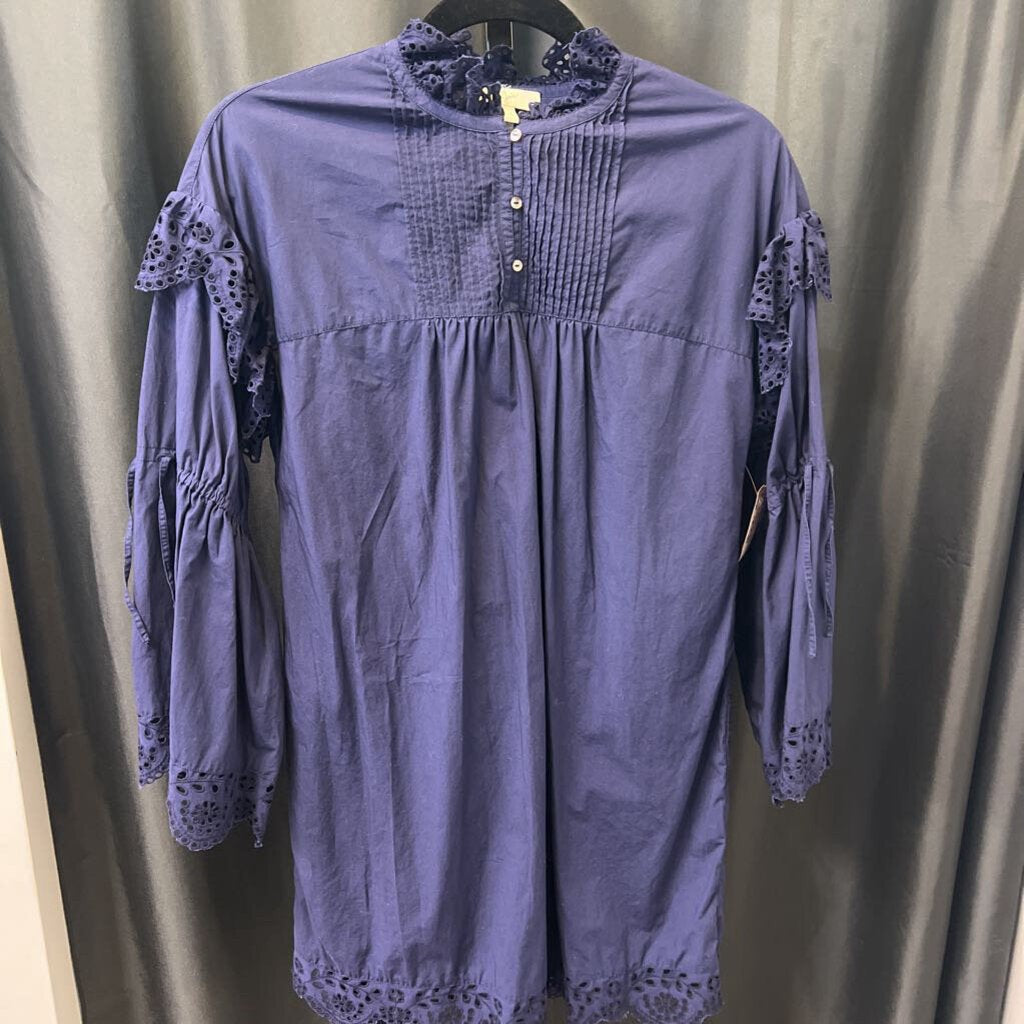 Joie LS Pleat Eyelet DRESSES S