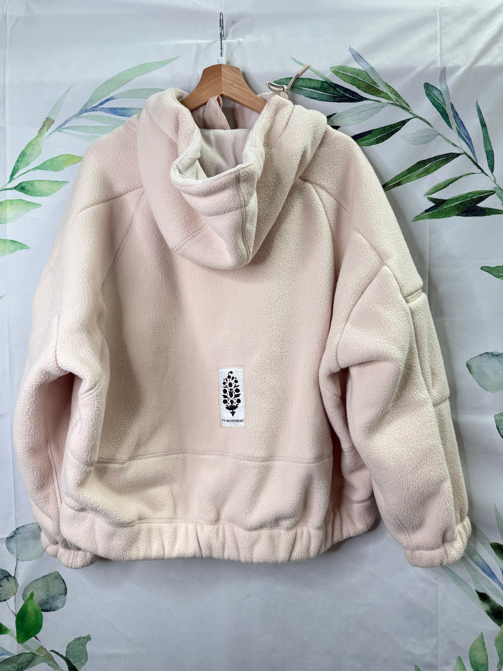 Free People Oversized Wild & Free Fleece Half Zip