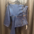 Tahari 2 Button Crop Light Stich JEANS 6/28