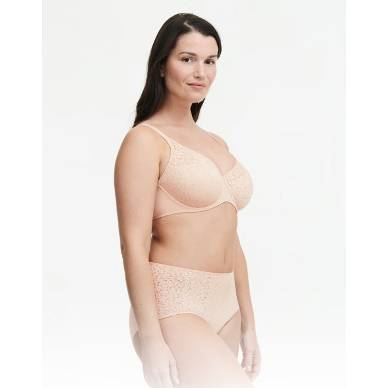CHANTELLE Women's Norah Comfort Underwire Bra Size 32DD Nude Blush NWOT
