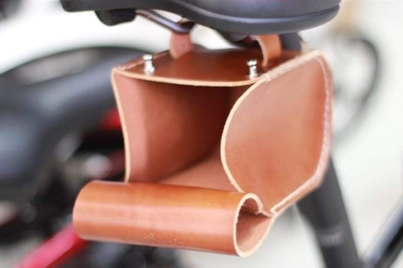 Leather Bicycle Saddlebag - Small