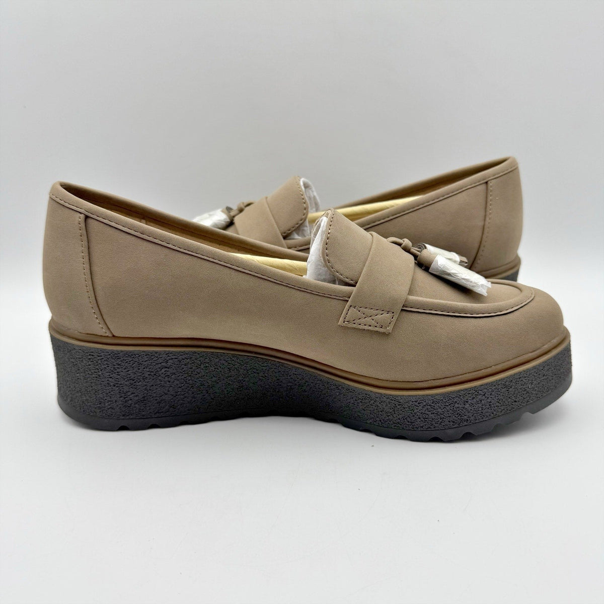 Soul Naturalizer Womens Josie Loafers Size 8M EU 38.5 Taupe Tan Slip-on NIB