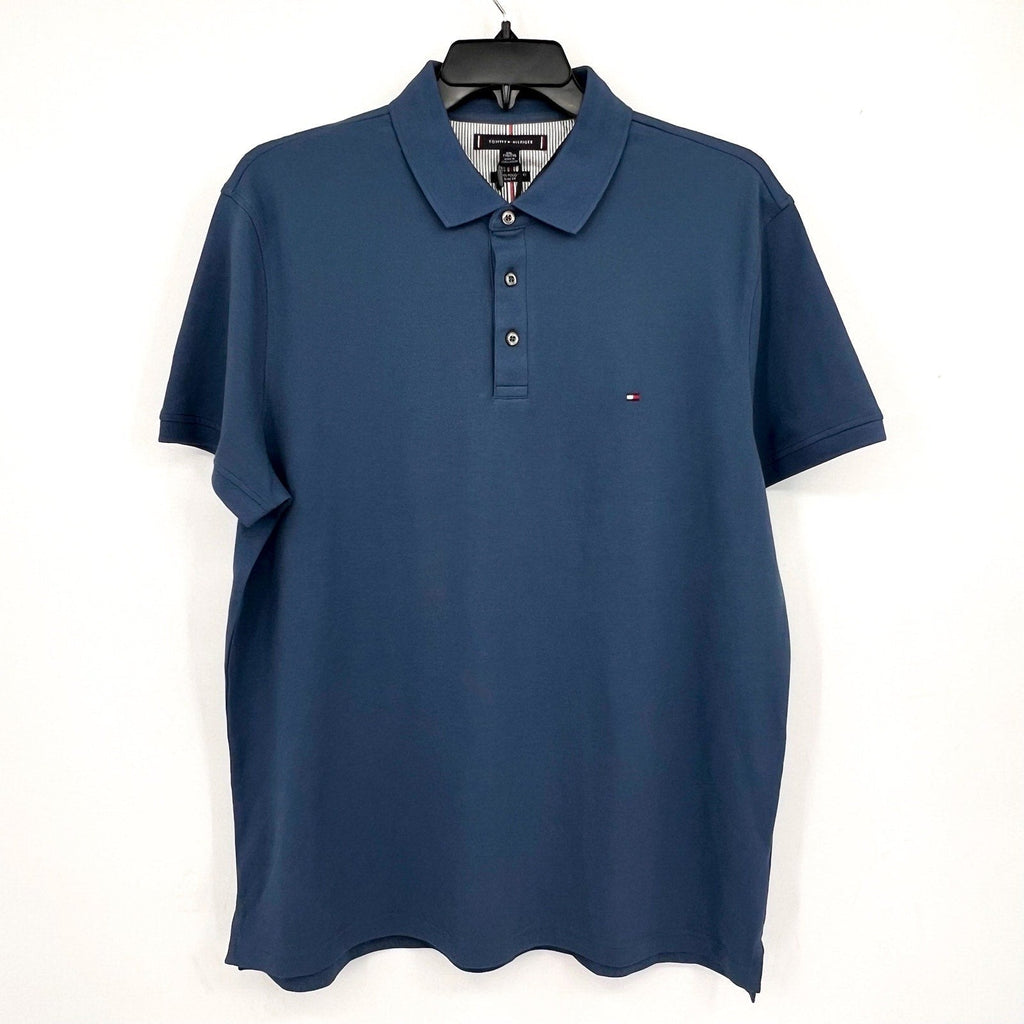 TOMMY BAHAMA Men's Classic Fit Short Sleeve Polo Shirts XXL Blue Aegean Sea NWT