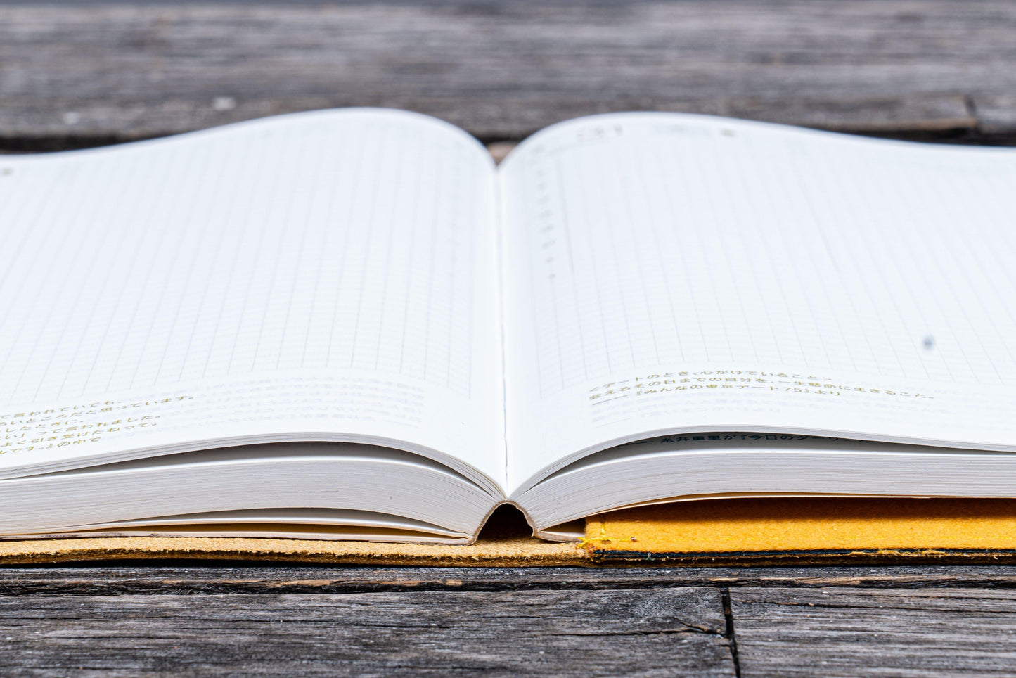 Refillable Leather Wrap Journal / Planner Cover - Crazy Horse Honey Ochre