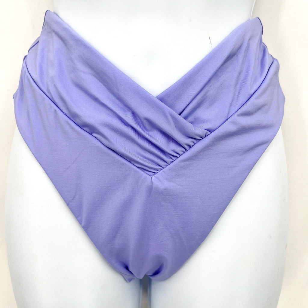 BECCA Color Code Carolina French Cut Bikini Bottom Medium Bellflower Purple NWOT