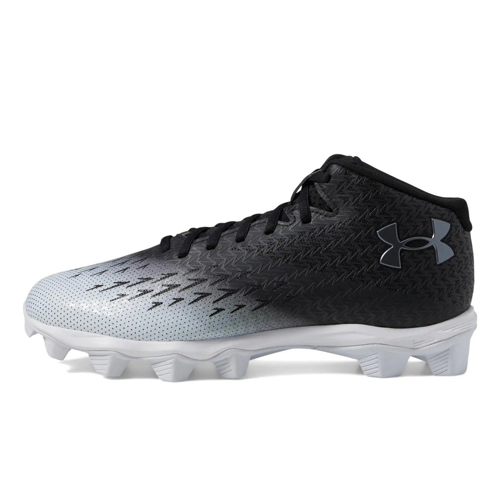 Under Armour Spotlight Franchise RM 4.0 Football Cleats Mens 11 Black White NWOB