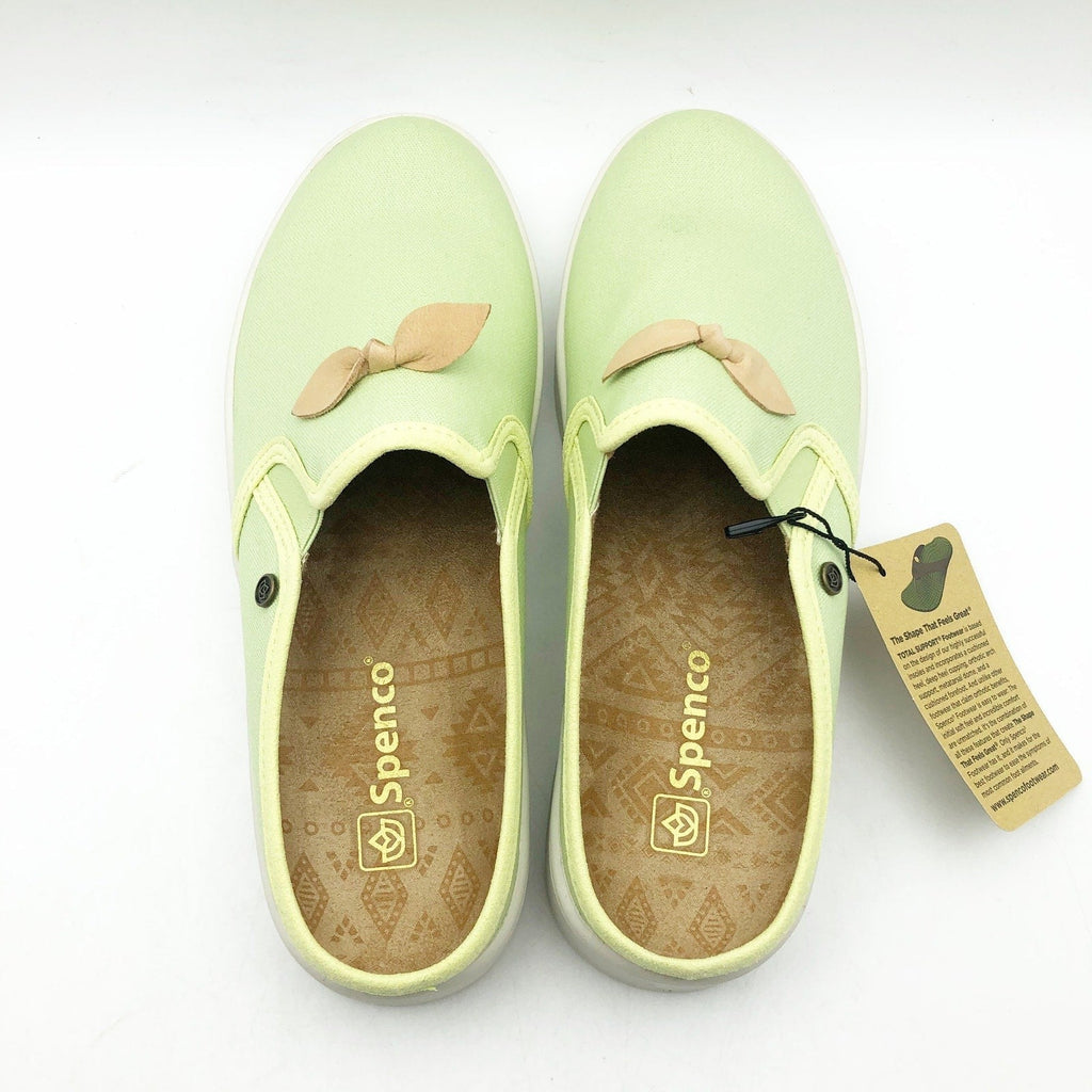 Spenco Womens Audrey Casual Slides Size 8 Green Casual Sneaker Mule NIB