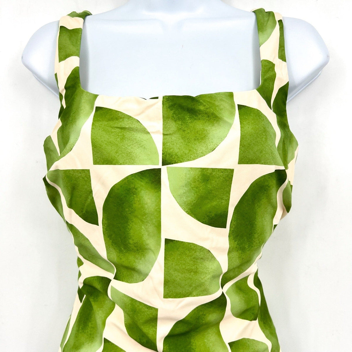 Seafolly Women's Sunray One Piece Swimsuit Size 14 DD Sage Green Geometric NWT