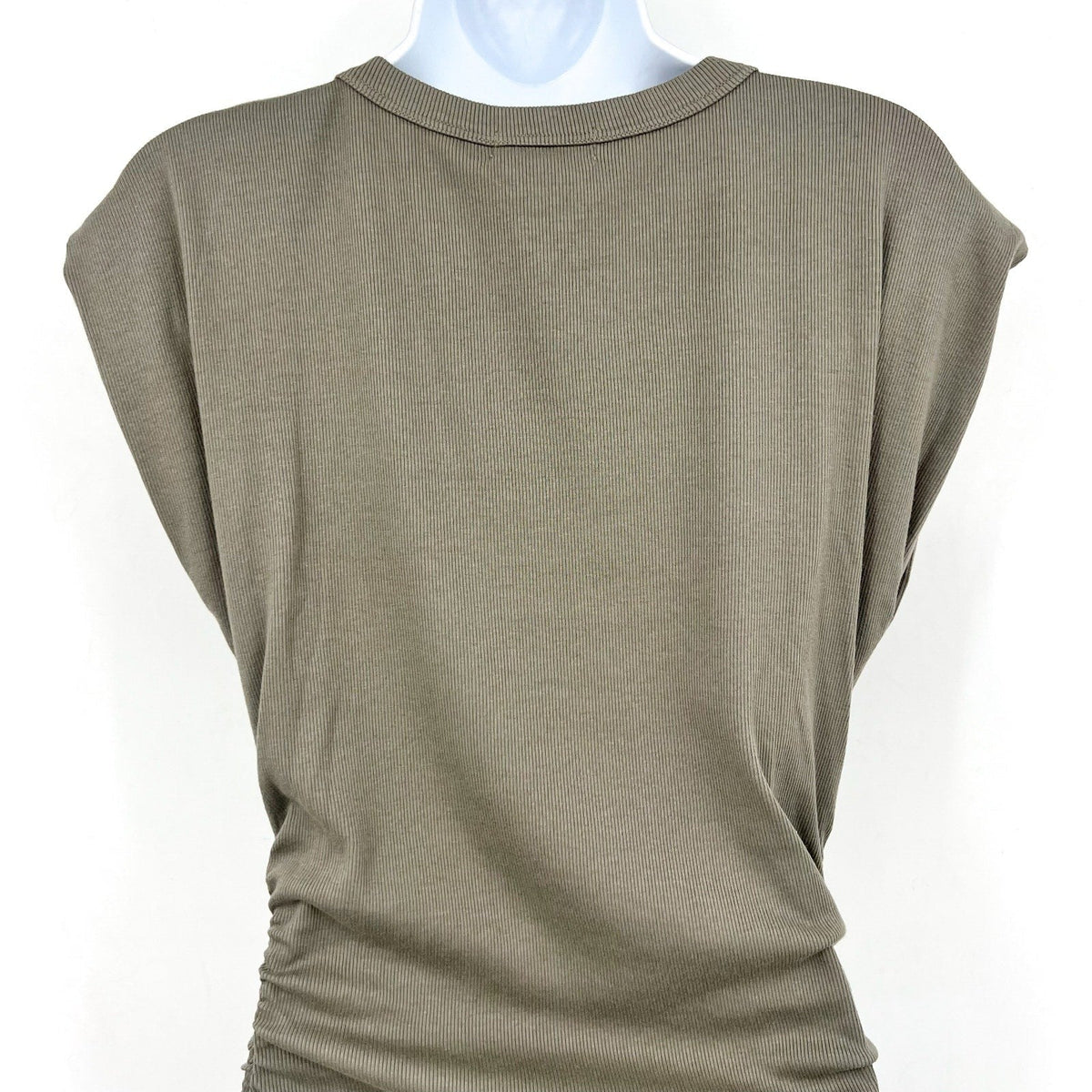 MICHAEL STARS Womens Ricci Tee Dress Small Olive Green Short Sleeve NWT