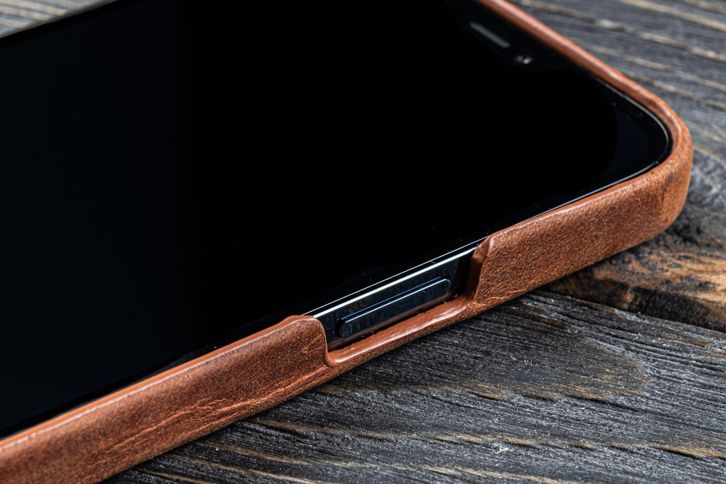 Leather iPhone 13 (6.1") Hard Back Cover