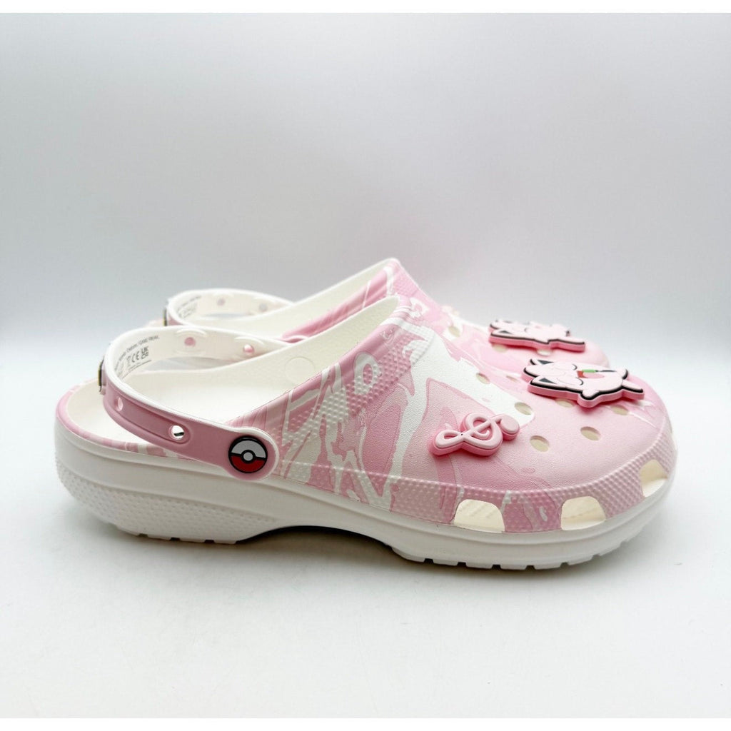 Crocs Classic Pokemon Jigglypuff Clogs Mens 11 EU 45-46 Pink White NIB
