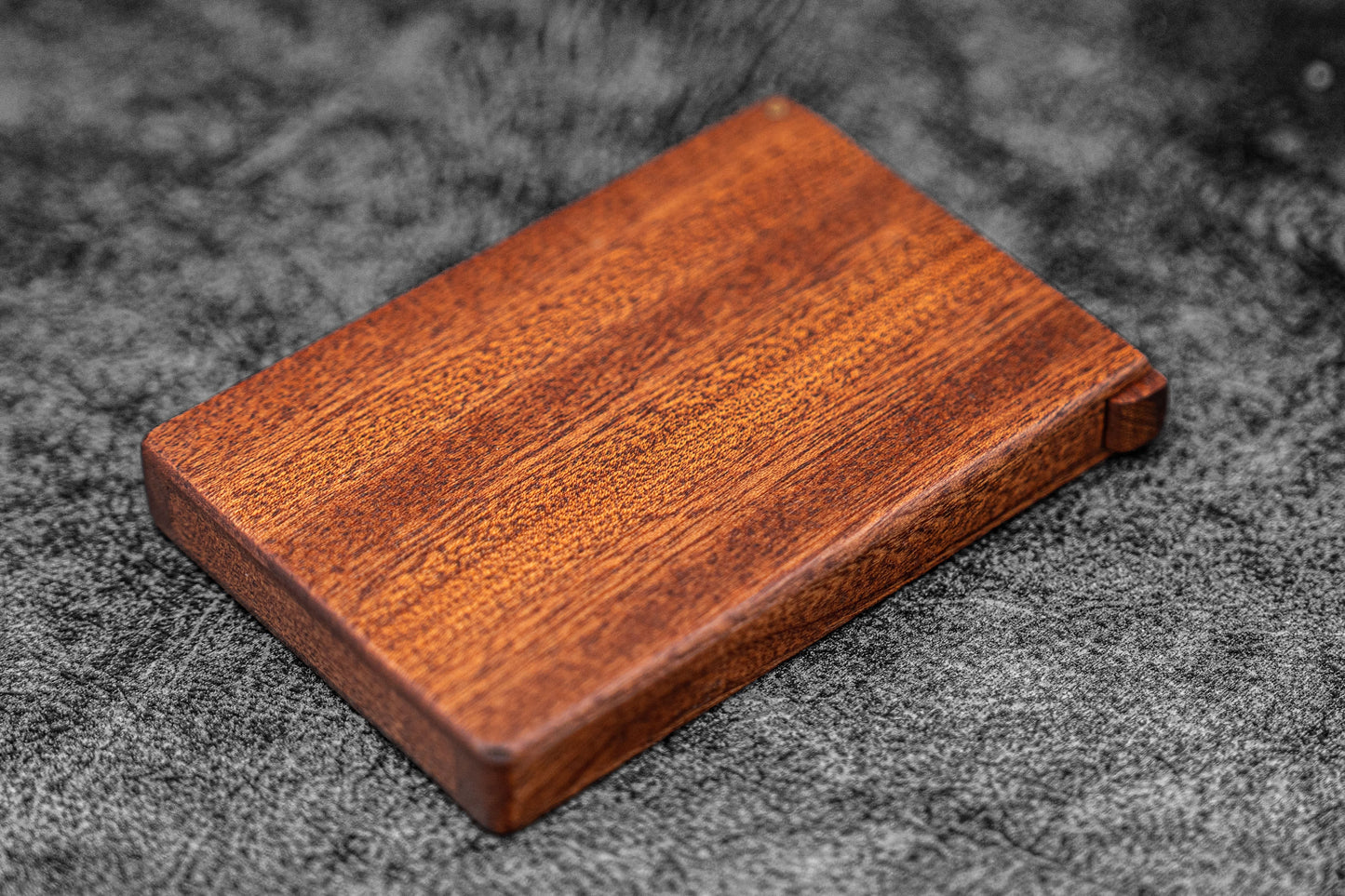 Wooden Business Card Holder - Mahogany
