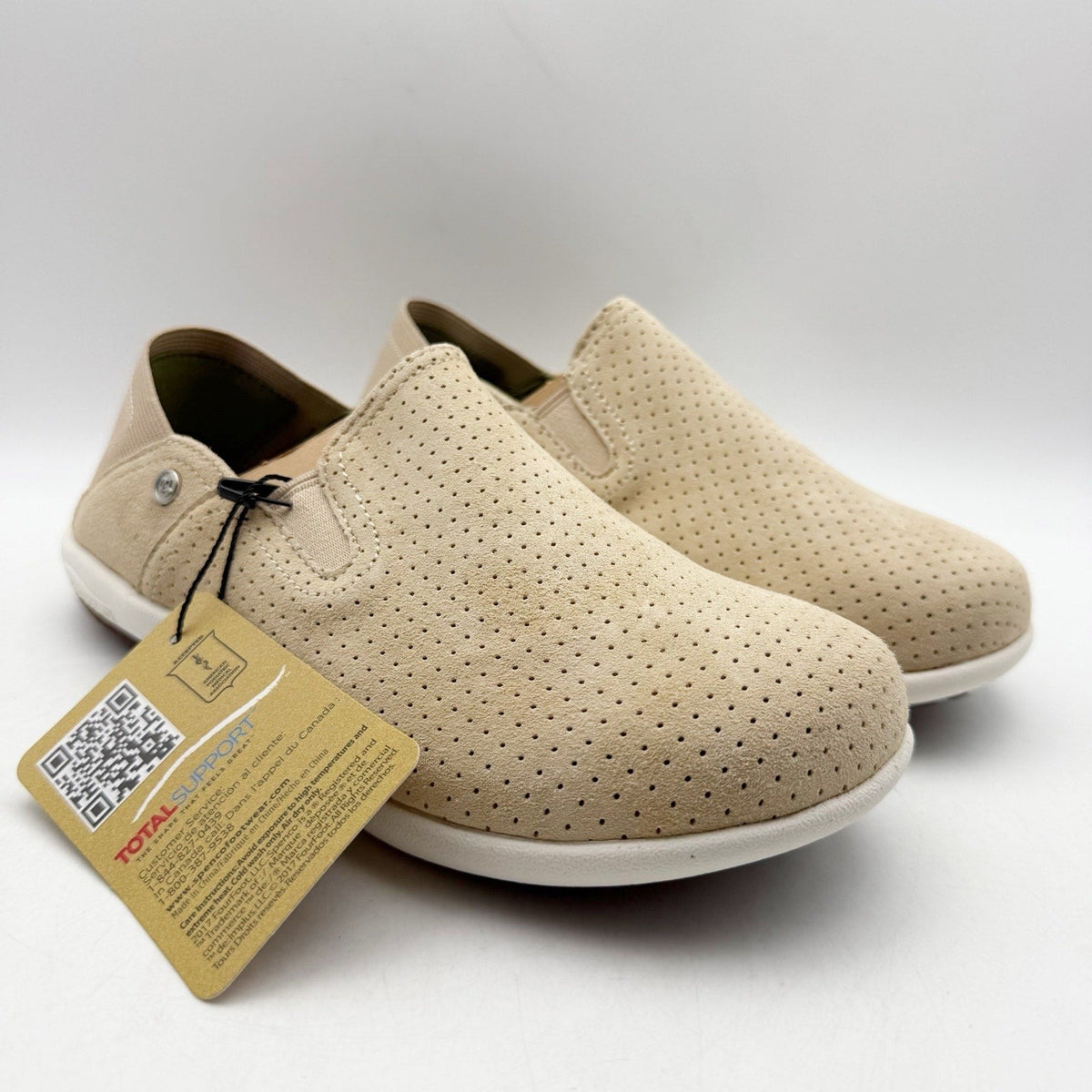 Spenco Waco Womens Siesta Convertible Shoes Size 6 Wide Tan Suede Casual NIB