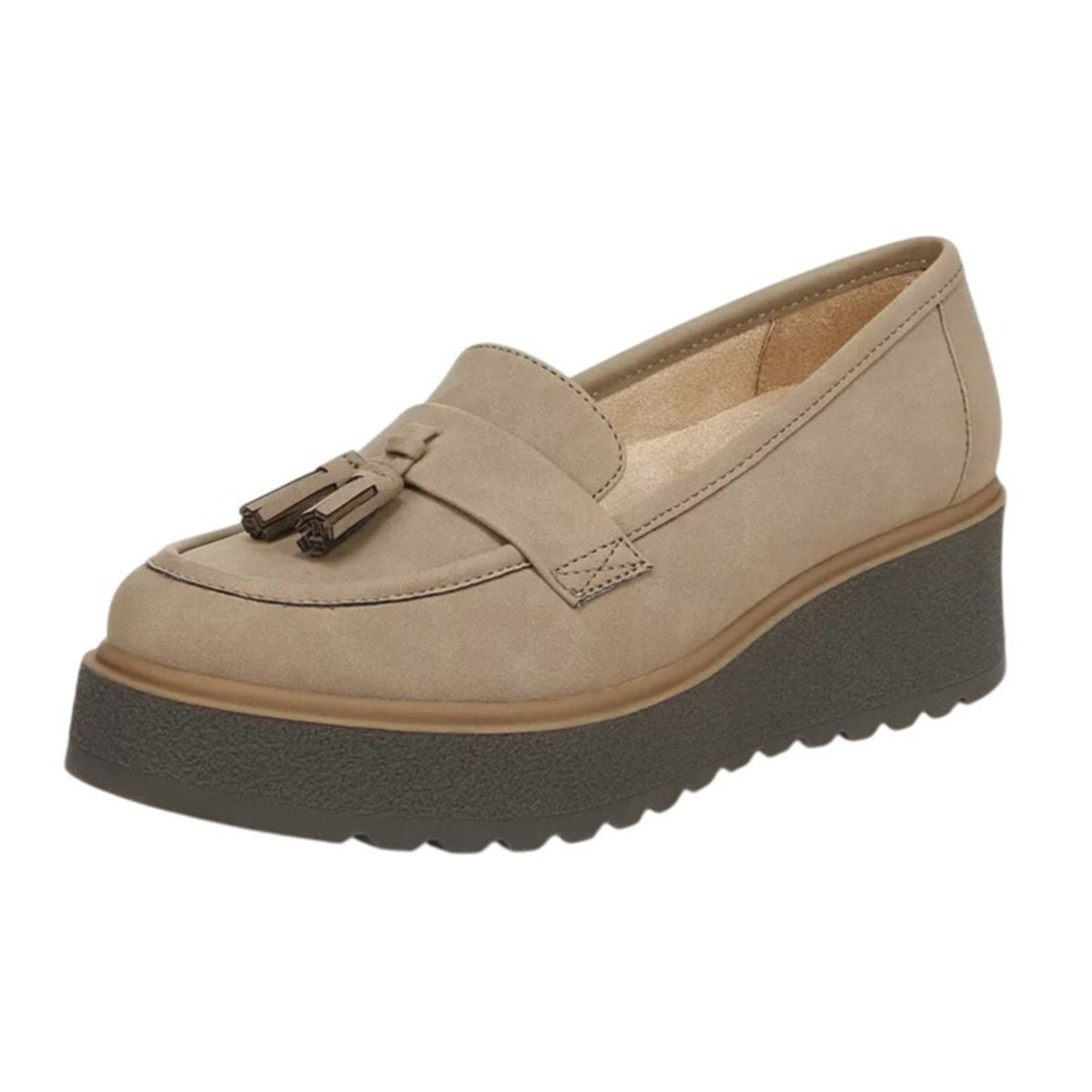 Soul Naturalizer Womens Josie Loafers Size 6.5M EU 36 Taupe Slip-on NIB