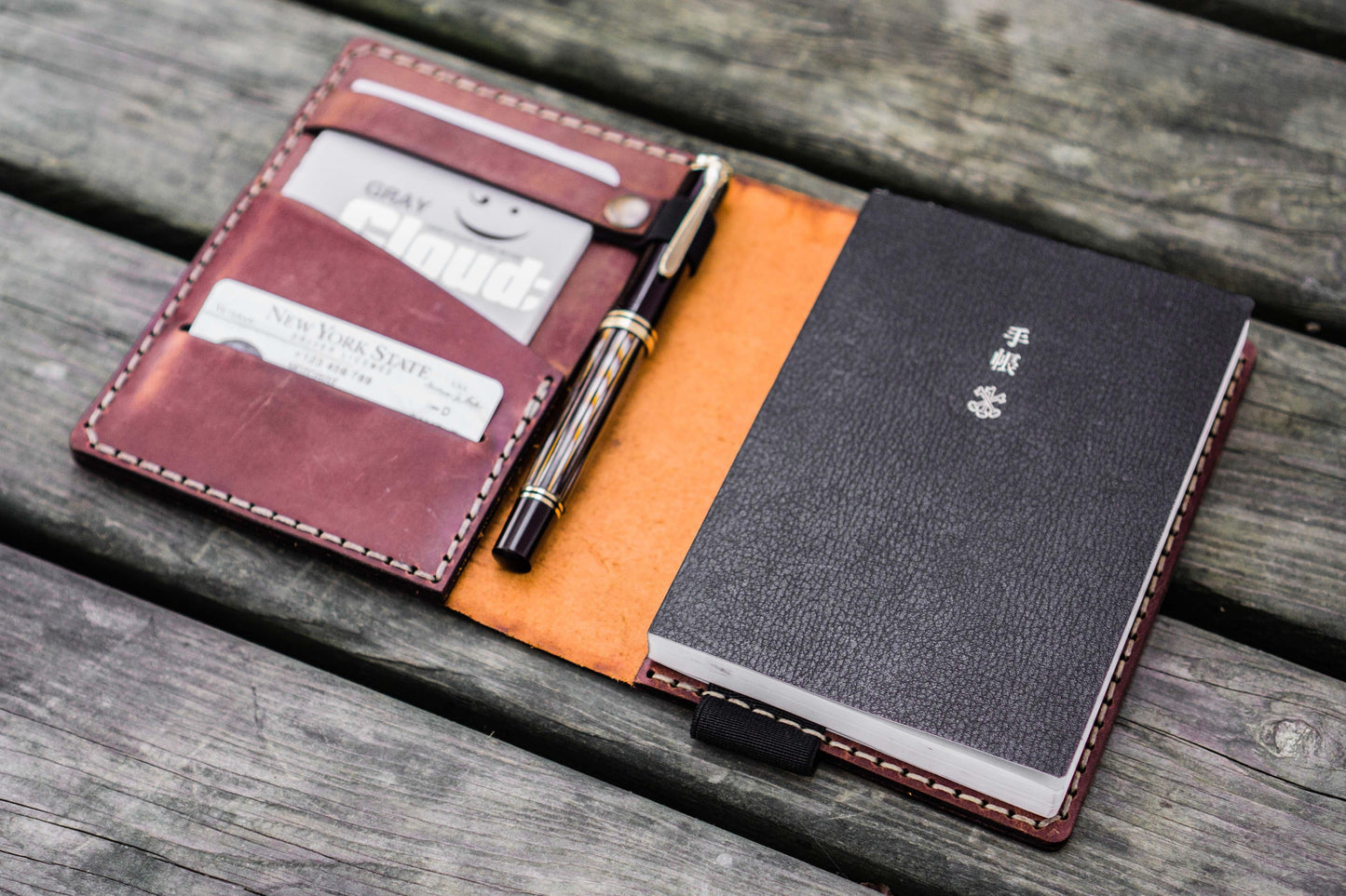 Leather Hobonichi Techo (A6) Planner Cover - Crazy Horse Tan
